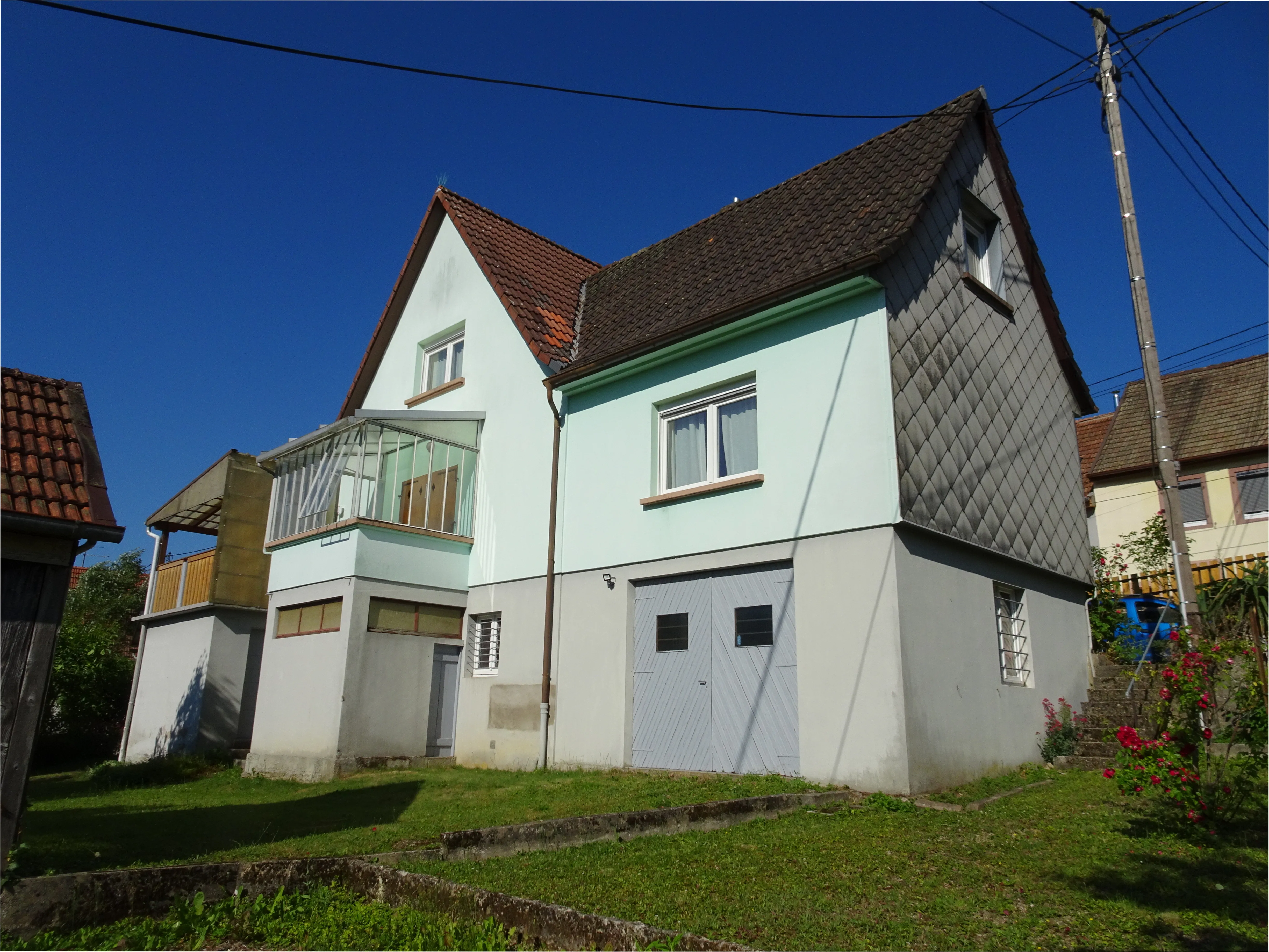 Panoramic view over the valley from the terrace