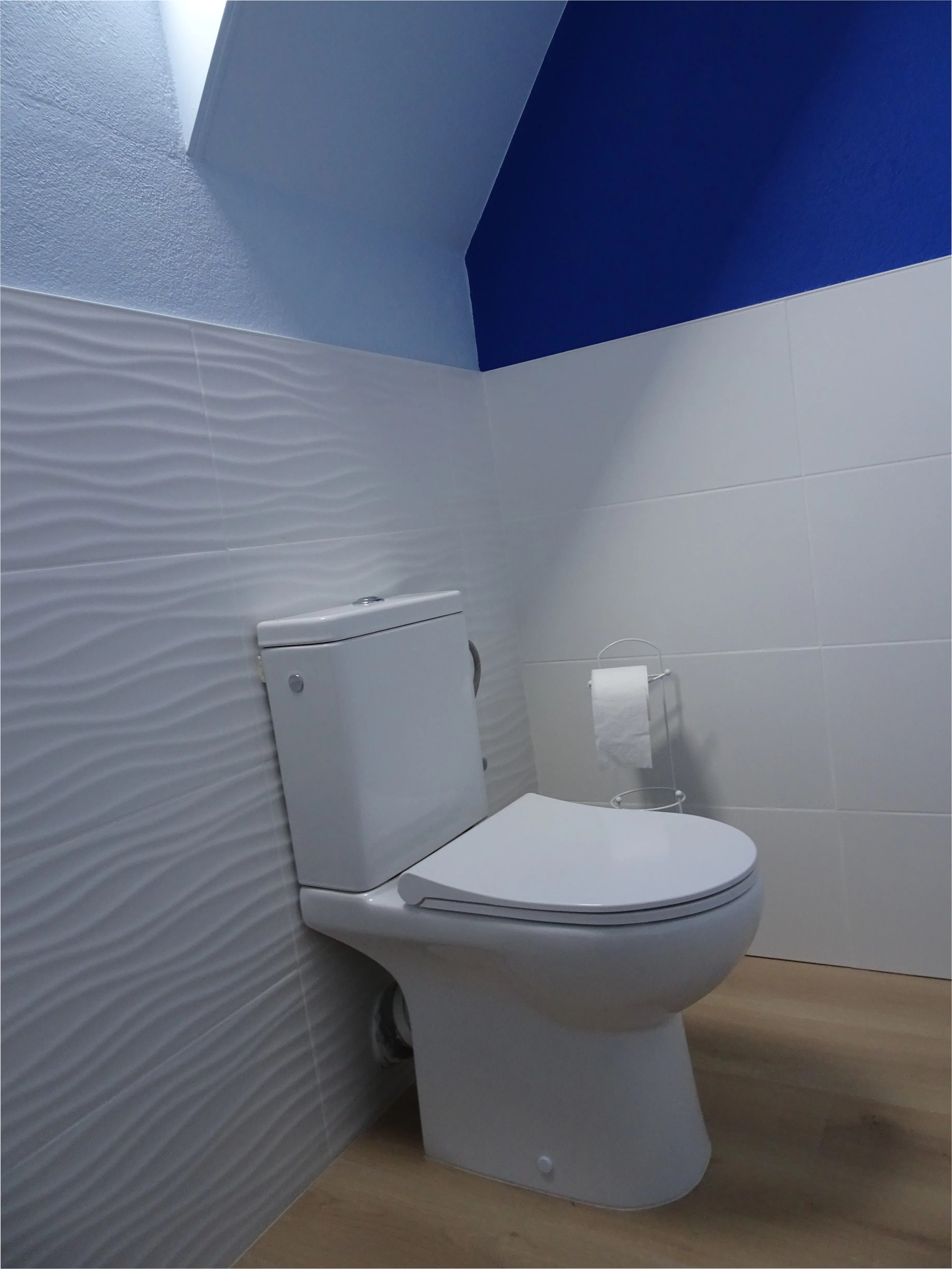 Toilet with sink, view 2